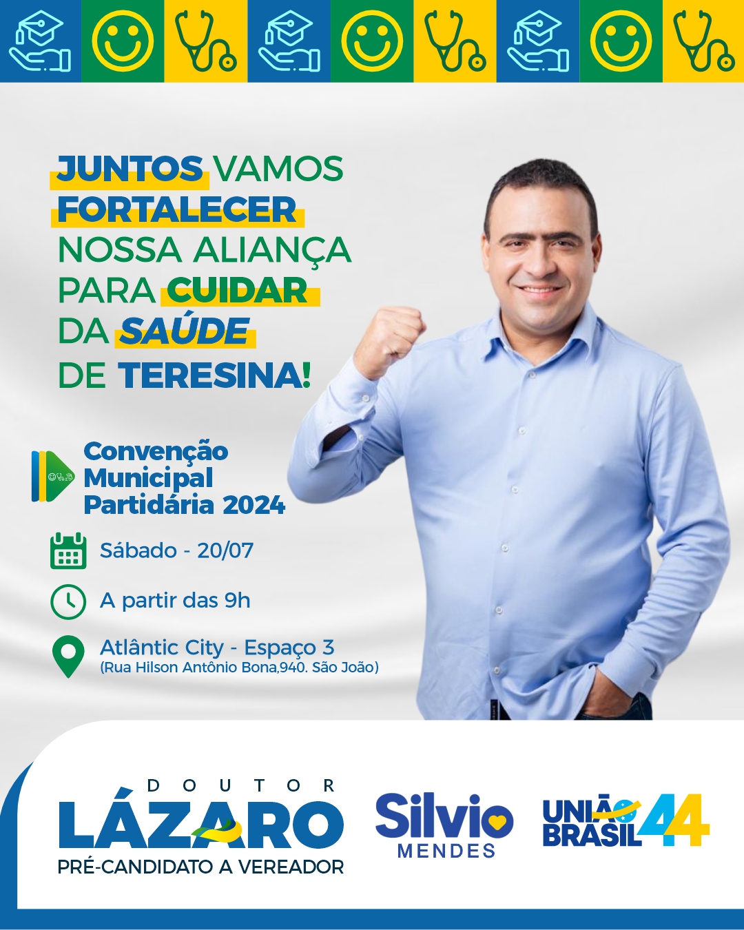 Você está visualizando atualmente Está chegando o grande dia da nossa Convenção Municipal Partidária 2024! 